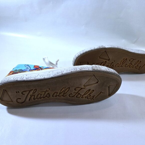 Rare Vintage 1994 Keds Looney Tunes Road Runner Hi-Tops Shoes Size 8 - Picture 5 of 6